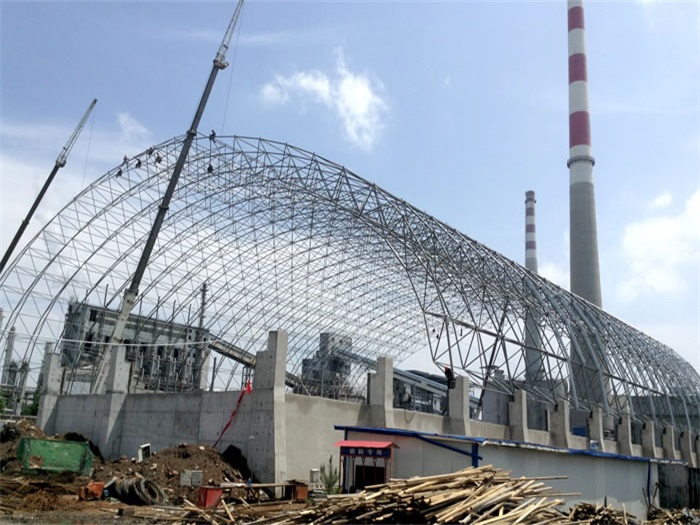 韩城煤机油桶翘工程网架